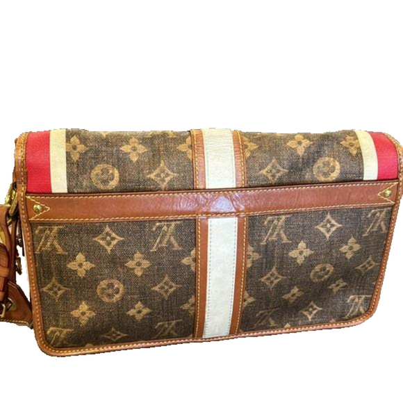 LOUIS VUITTON TISSE PORTE RAYURES Shoulder  Handbag - Picture 6 of 12